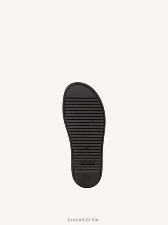 de Tamaris Frauen Leder-Pantolette – schwarz 0LHV4333 Schuhe