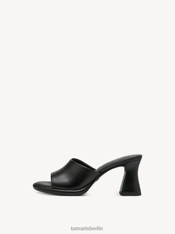 de Tamaris Frauen Leder-Pantolette – schwarz 0LHV4334 Schuhe
