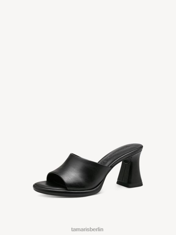 de Tamaris Frauen Leder-Pantolette – schwarz 0LHV4334 Schuhe