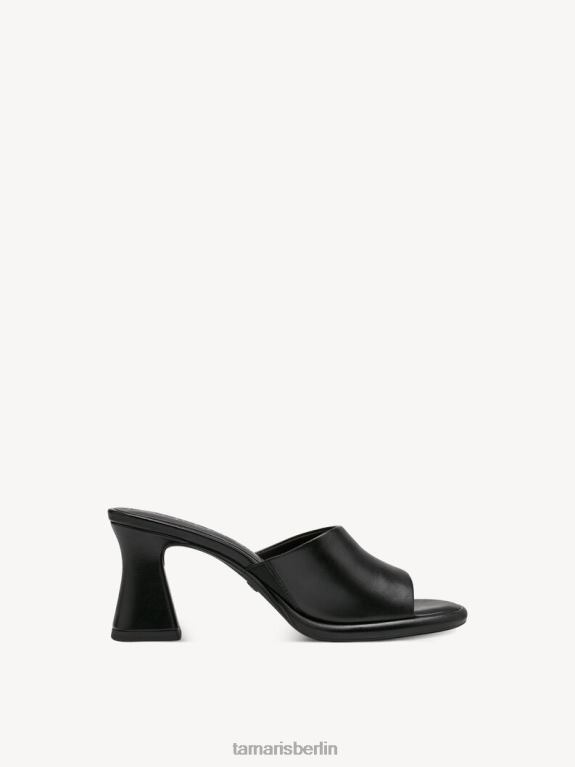 de Tamaris Frauen Leder-Pantolette – schwarz 0LHV4334 Schuhe