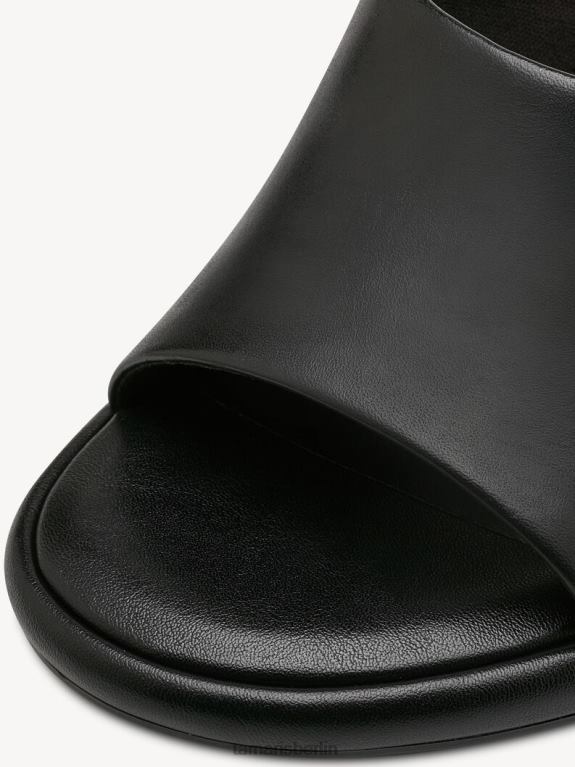 de Tamaris Frauen Leder-Pantolette – schwarz 0LHV4334 Schuhe