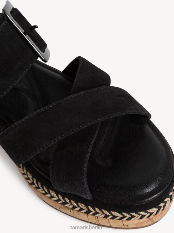 de Tamaris Frauen Leder-Pantolette – schwarz 0LHV4483 Schuhe