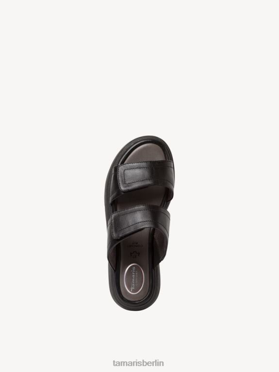de Tamaris Frauen Leder-Pantolette – schwarz 0LHV4822 Schuhe
