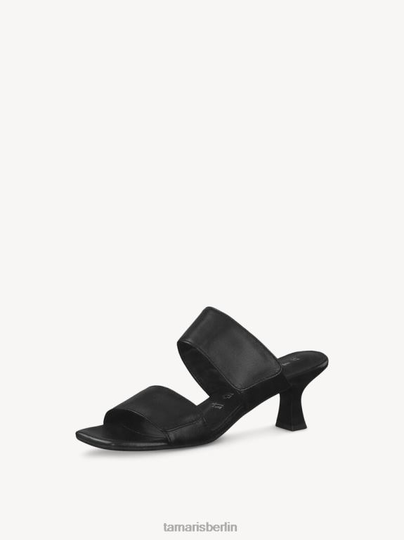 de Tamaris Frauen Leder-Pantolette – schwarz 0LHV4829 Schuhe