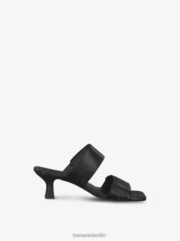 de Tamaris Frauen Leder-Pantolette – schwarz 0LHV4829 Schuhe
