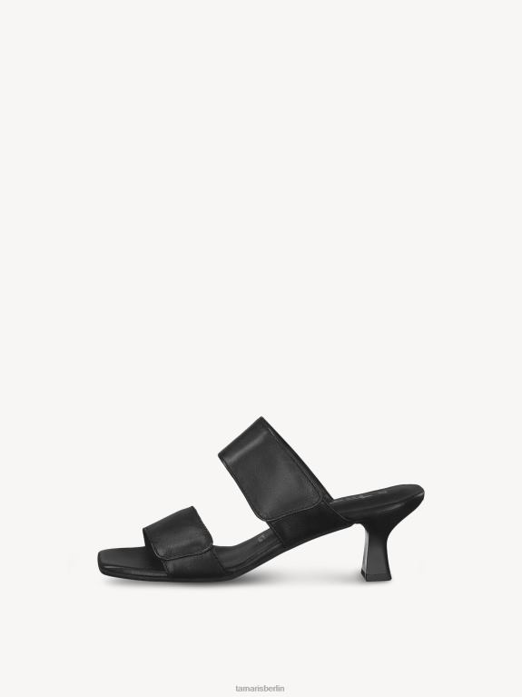 de Tamaris Frauen Leder-Pantolette – schwarz 0LHV4829 Schuhe
