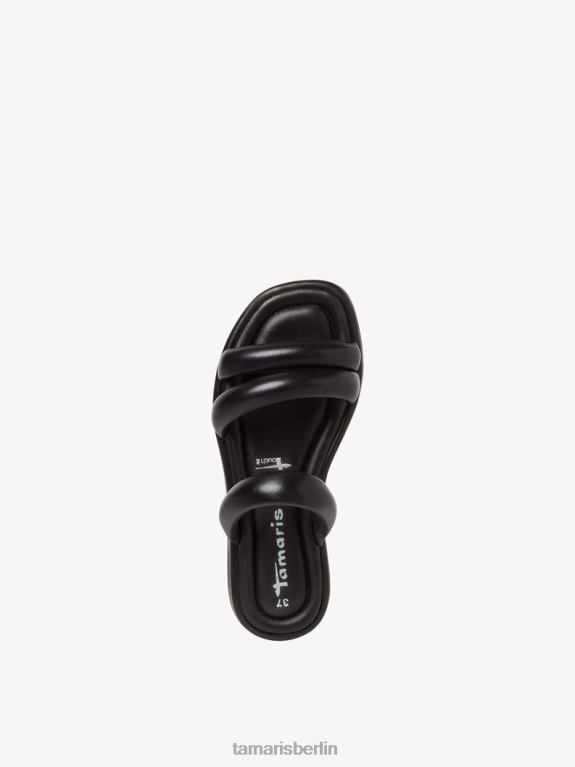 de Tamaris Frauen Leder-Pantolette – schwarz 0LHV4844 Schuhe