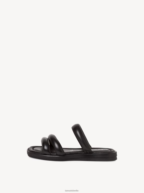 de Tamaris Frauen Leder-Pantolette – schwarz 0LHV4844 Schuhe