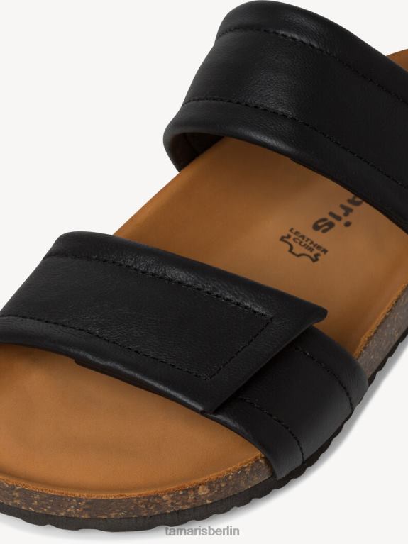 de Tamaris Frauen Leder-Pantolette – schwarz/schwarzes Leder 0LHV41914 Schuhe