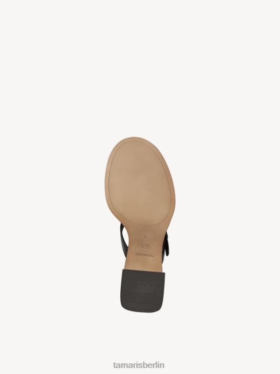 de Tamaris Frauen Leder-Pantolette – schwarz/schwarzes Leder 0LHV4550 Schuhe
