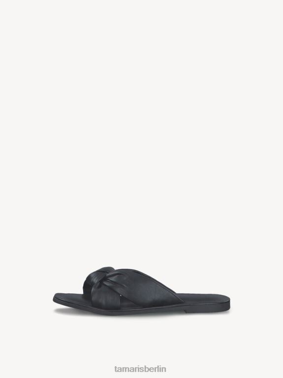 de Tamaris Frauen Leder-Pantolette – schwarz/schwarzes Leder 0LHV4575 Schuhe