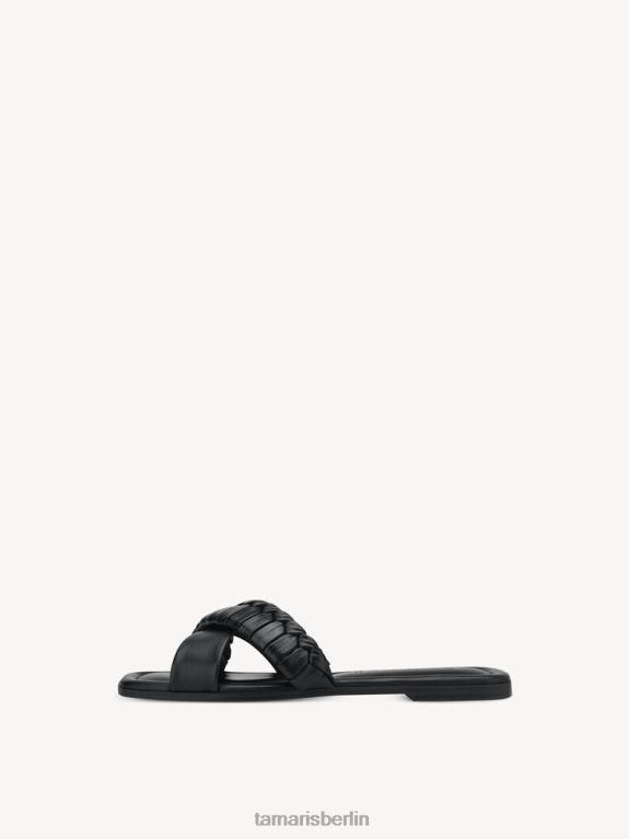 de Tamaris Frauen Leder-Pantolette – schwarz/schwarzes Leder 0LHV4627 Schuhe