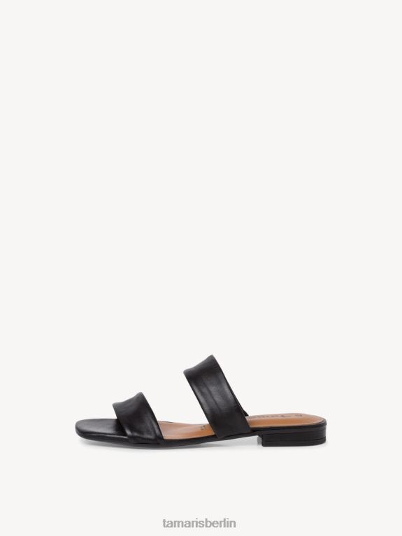 de Tamaris Frauen Leder-Pantolette – schwarz/schwarzes Leder 0LHV4630 Schuhe