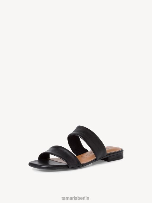 de Tamaris Frauen Leder-Pantolette – schwarz/schwarzes Leder 0LHV4630 Schuhe