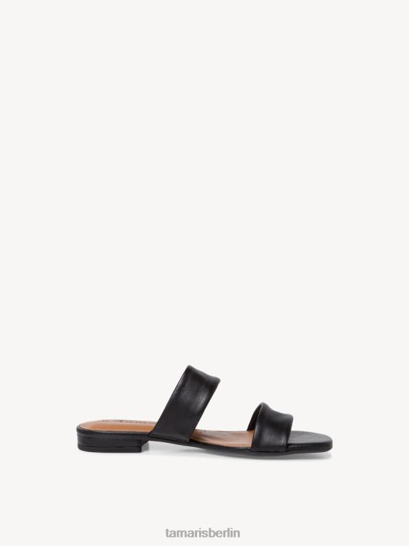 de Tamaris Frauen Leder-Pantolette – schwarz/schwarzes Leder 0LHV4630 Schuhe