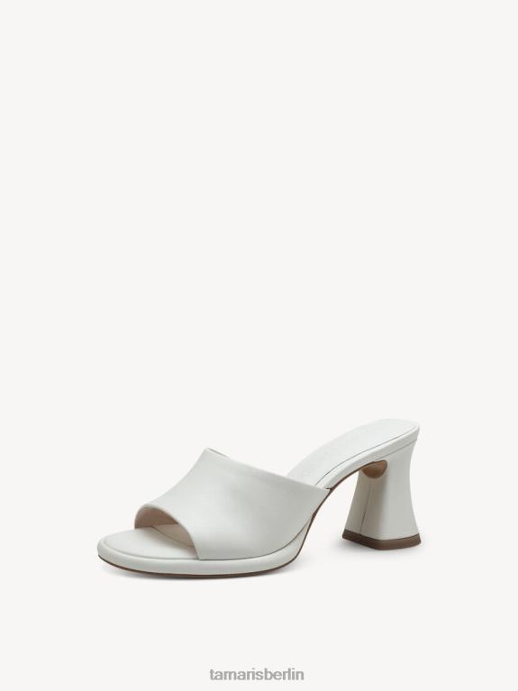 de Tamaris Frauen Leder-Pantolette – weiß 0LHV4168 Schuhe