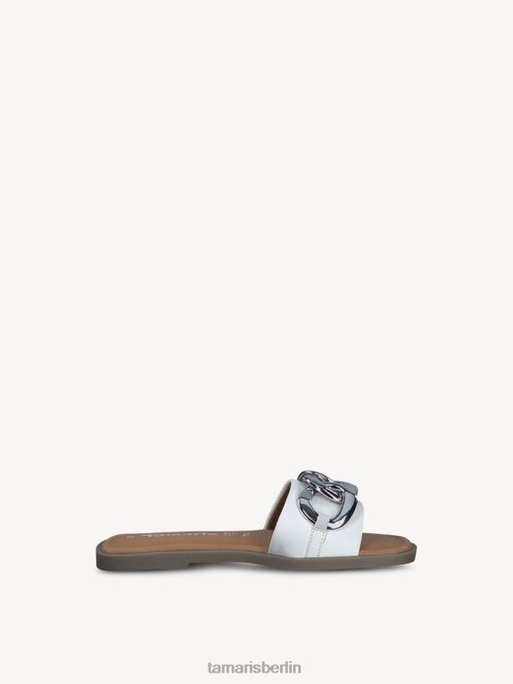 de Tamaris Frauen Leder-Pantolette – weiß 0LHV4426 Schuhe