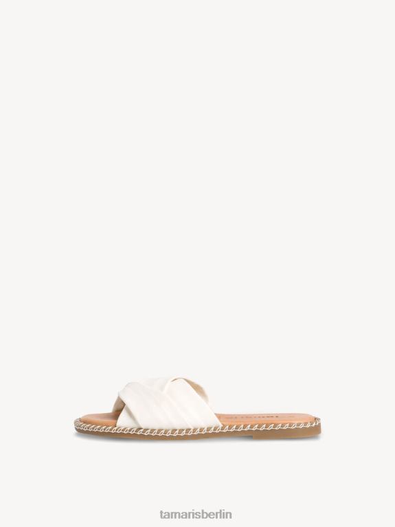 de Tamaris Frauen Leder-Pantolette – weiß 0LHV448 Schuhe