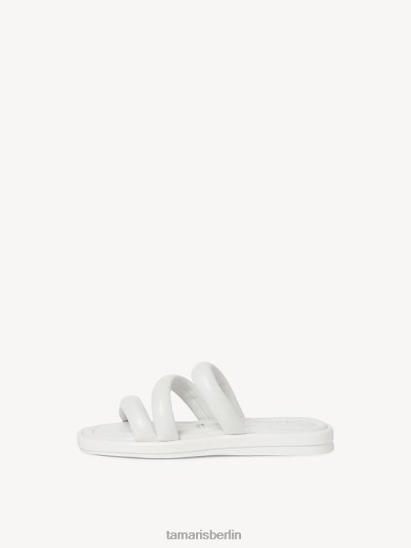 de Tamaris Frauen Leder-Pantolette – weiß 0LHV4729 Schuhe