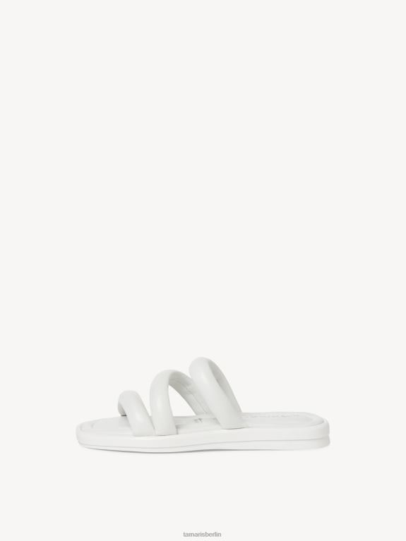 de Tamaris Frauen Leder-Pantolette – weiß 0LHV4729 Schuhe