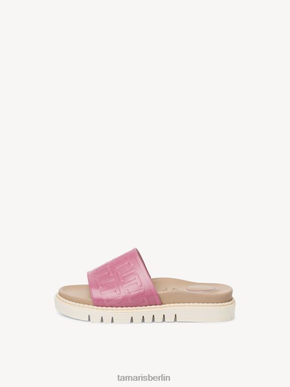 de Tamaris Frauen Lederpantoletten – Lila/Dunkelflieder 0LHV4110 Schuhe