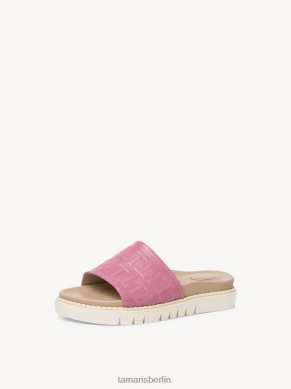 de Tamaris Frauen Lederpantoletten – Lila/Dunkelflieder 0LHV4110 Schuhe