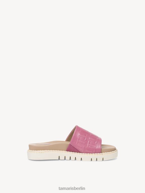 de Tamaris Frauen Lederpantoletten – Lila/Dunkelflieder 0LHV4110 Schuhe