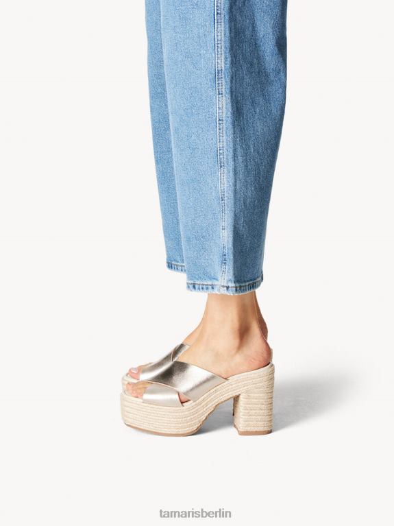 de Tamaris Frauen Mule – Metallic/Hellgold 0LHV4265 Schuhe