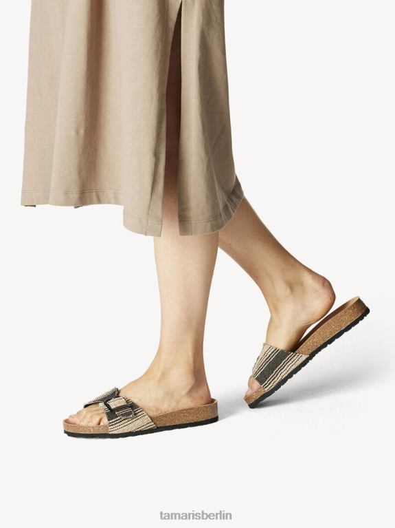 de Tamaris Frauen Pantolette - Schwarz/Juteschwarz 0LHV4280 Schuhe