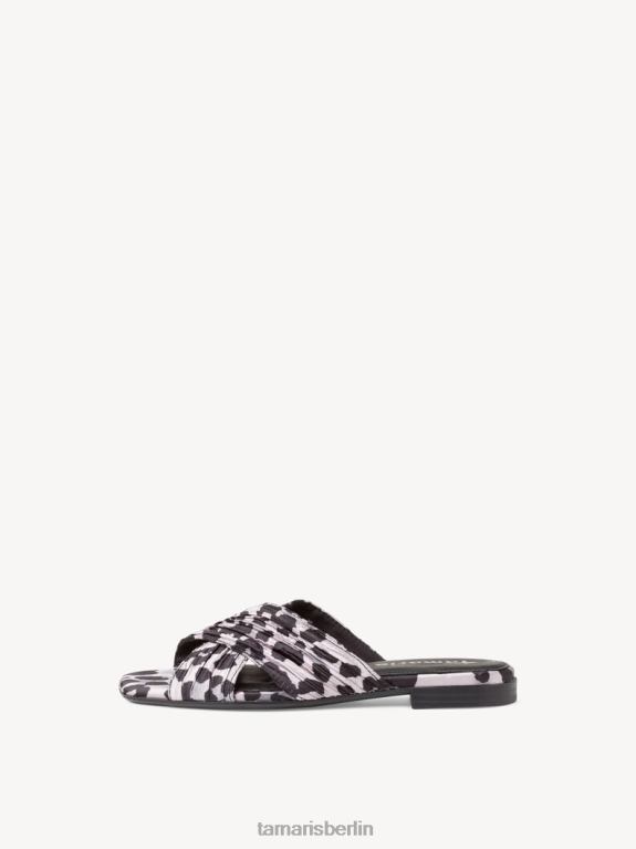 de Tamaris Frauen Pantolette - Schwarz/Schwarz Leo 0LHV4305 Schuhe