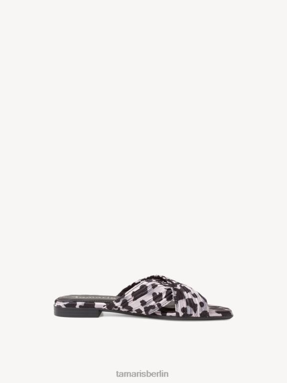 de Tamaris Frauen Pantolette - Schwarz/Schwarz Leo 0LHV4305 Schuhe