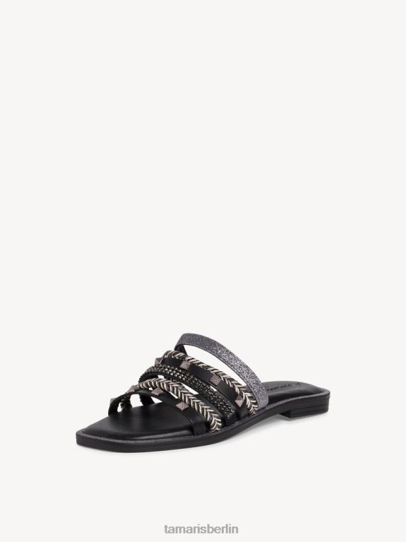 de Tamaris Frauen Pantolette – Schwarz/Schwarz Multi 0LHV4269 Schuhe