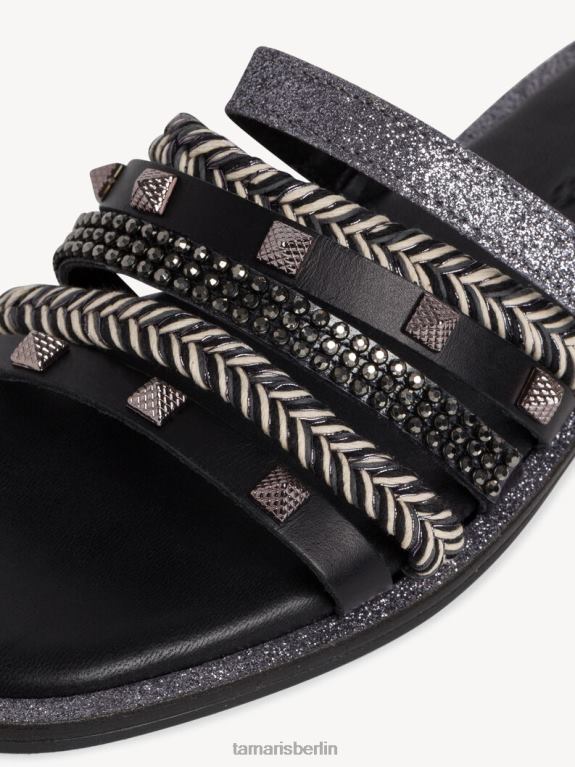 de Tamaris Frauen Pantolette – Schwarz/Schwarz Multi 0LHV4269 Schuhe
