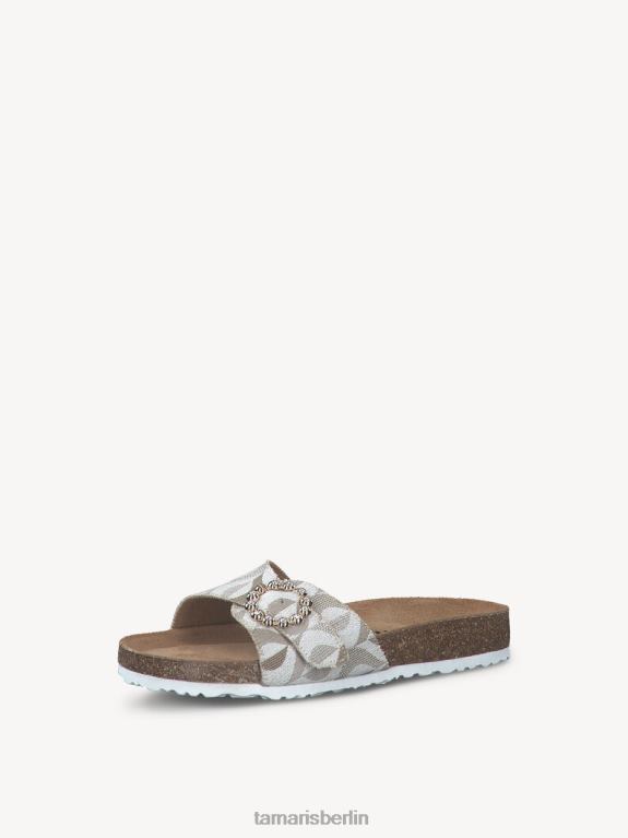 de Tamaris Frauen Pantolette - beige/beige struktur 0LHV4681 Schuhe