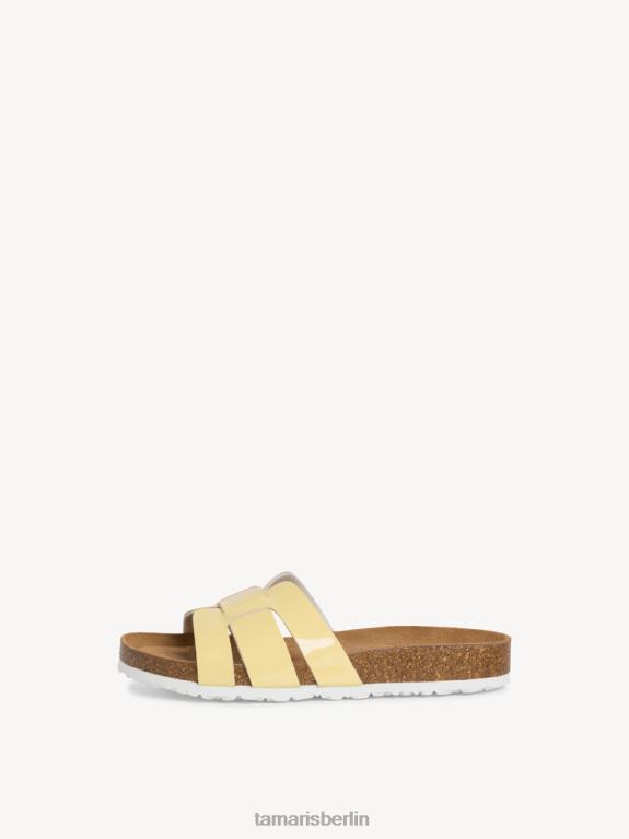 de Tamaris Frauen Pantolette - gelb/weiches Zitronenmuster 0LHV4376 Schuhe