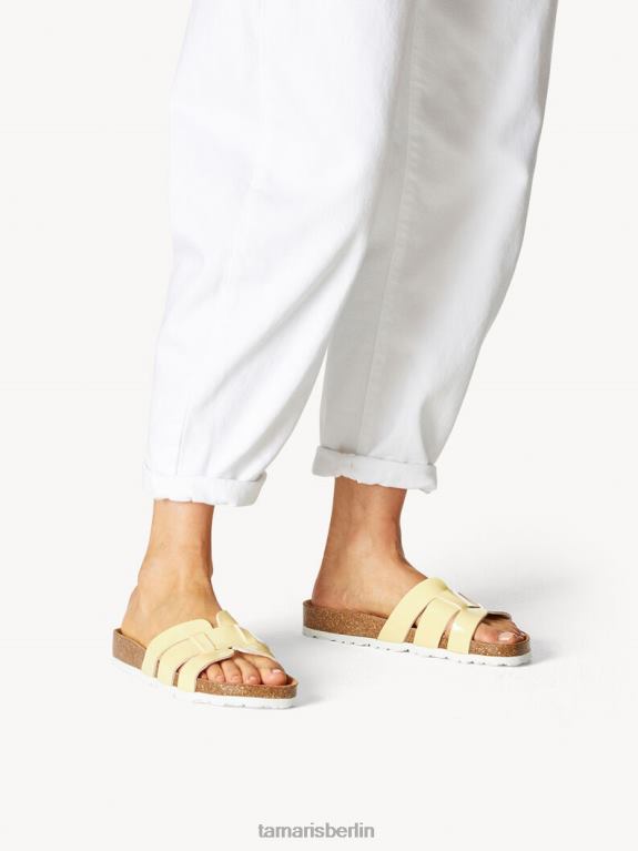 de Tamaris Frauen Pantolette - gelb/weiches Zitronenmuster 0LHV4376 Schuhe