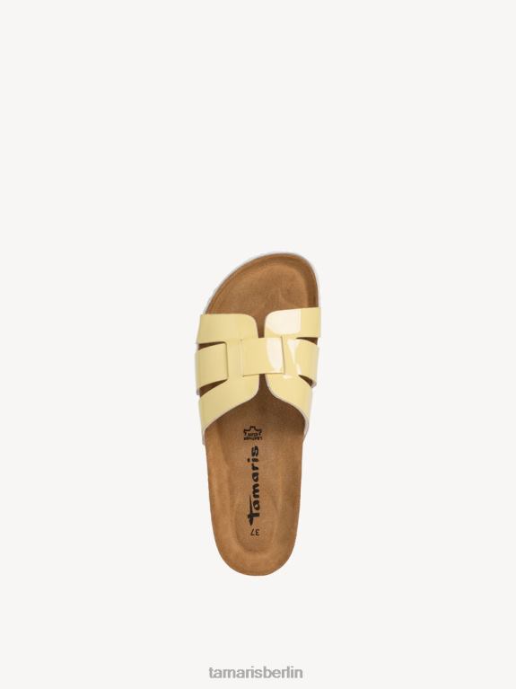 de Tamaris Frauen Pantolette - gelb/weiches Zitronenmuster 0LHV4376 Schuhe