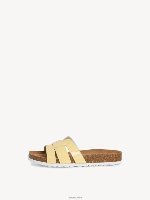 de Tamaris Frauen Pantolette - gelb/weiches Zitronenmuster 0LHV4376 Schuhe