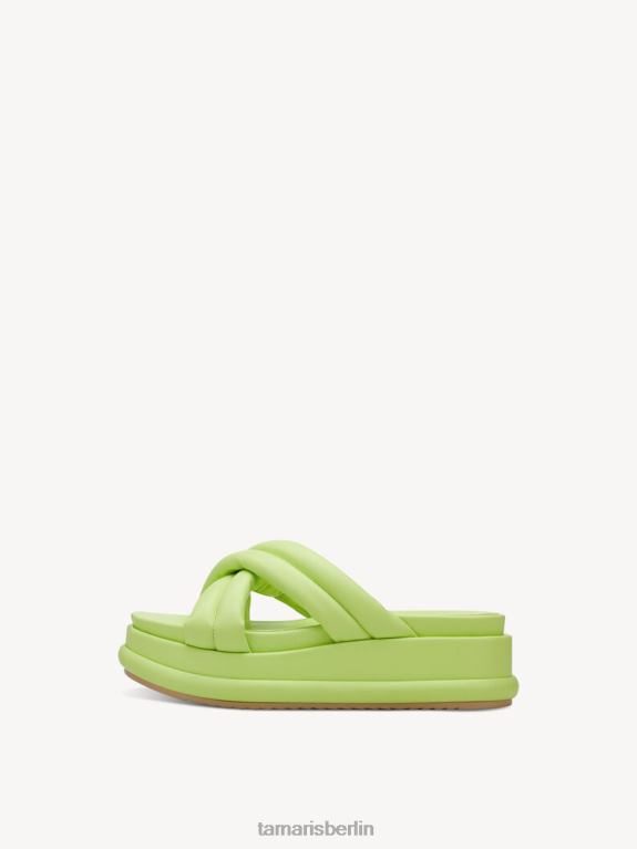 de Tamaris Frauen Pantolette - grün/limone 0LHV4245 Schuhe