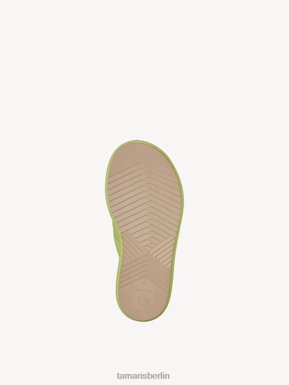 de Tamaris Frauen Pantolette - grün/limone 0LHV4245 Schuhe