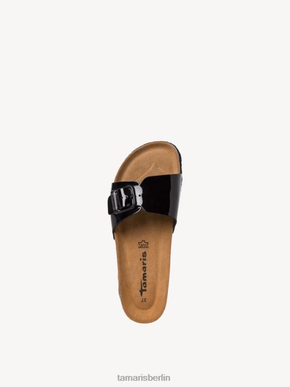 de Tamaris Frauen Pantolette - schwarz/schwarzes Lackleder 0LHV4926 Schuhe