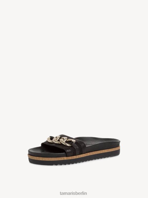 de Tamaris Frauen Pantolette - schwarz/schwarzes Leder 0LHV41188 Schuhe