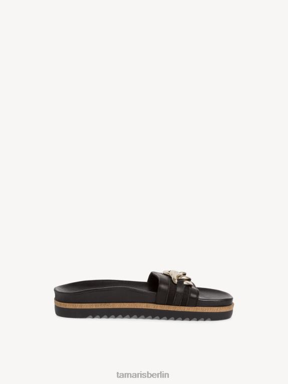 de Tamaris Frauen Pantolette - schwarz/schwarzes Leder 0LHV41188 Schuhe