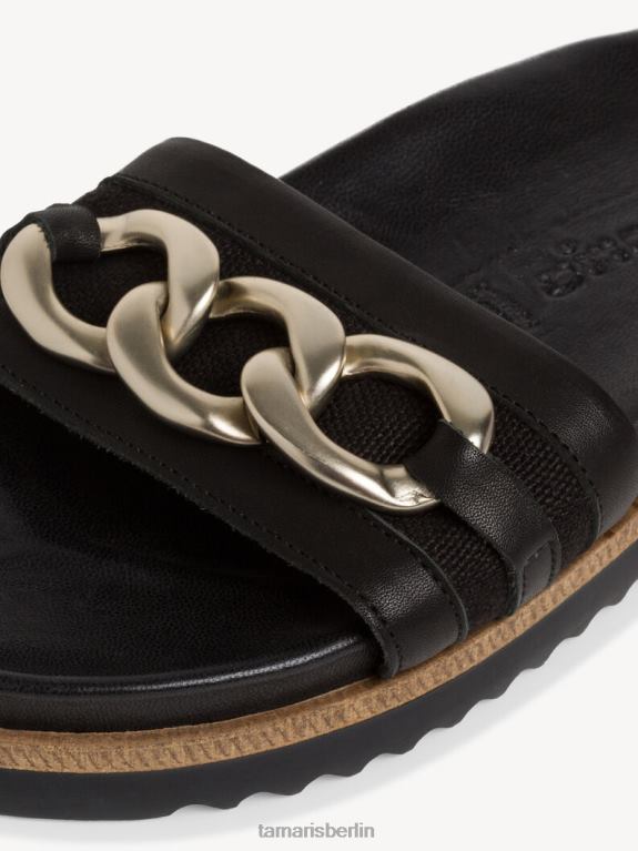 de Tamaris Frauen Pantolette - schwarz/schwarzes Leder 0LHV41188 Schuhe