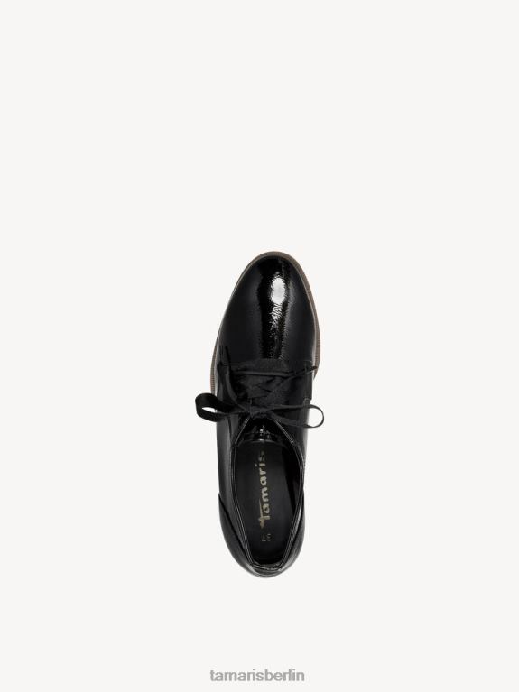 de Tamaris Frauen Halbschuhe - schwarz/schwarzes Lackleder 0LHV41071 Schuhe