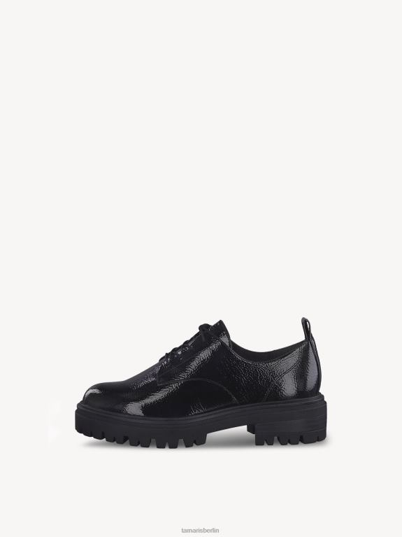 de Tamaris Frauen Halbschuhe - schwarz/schwarzes Lackleder 0LHV41621 Schuhe