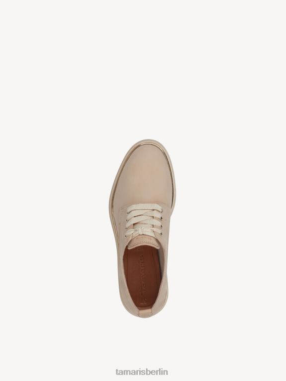 de Tamaris Frauen Lederhalbschuhe - Beige/Elfenbein 0LHV4553 Schuhe