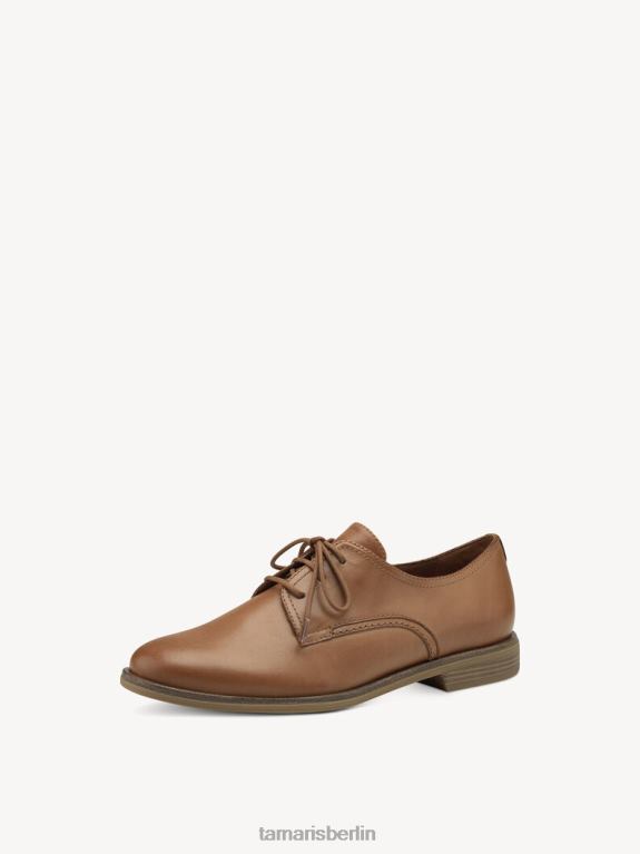 de Tamaris Frauen Lederhalbschuhe - Braun/Nussleder 0LHV4686 Schuhe