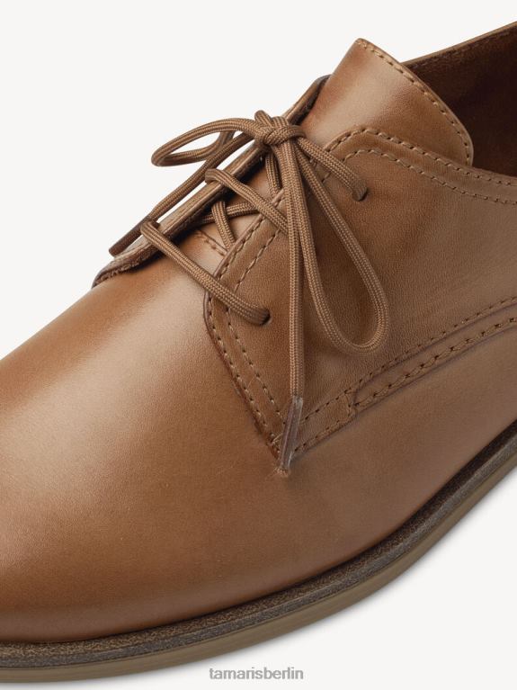 de Tamaris Frauen Lederhalbschuhe - Braun/Nussleder 0LHV4686 Schuhe