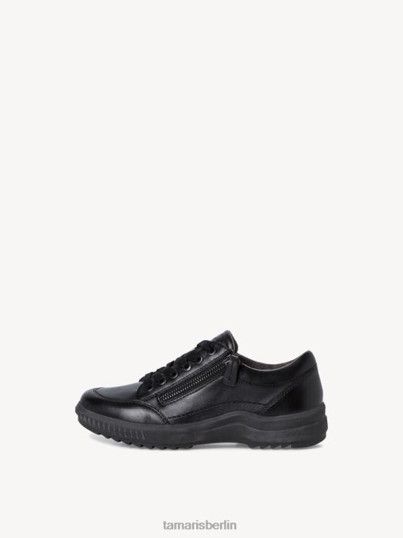 de Tamaris Frauen Lederhalbschuhe - Schwarz/Schwarz Nappa 0LHV42070 Schuhe